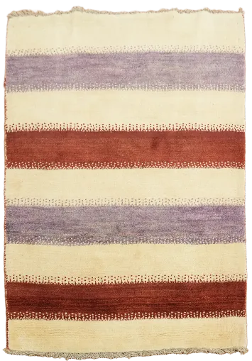 Striped Gabbeh Shiraz Persian Area Rug 3x5