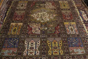 Antique Palace Sized Wool Tabriz Persian Rug 14x16