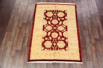 All-Over Floral Sarouk Persian Area Rug 6x9