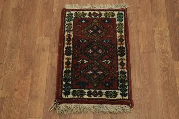 Geometric Tribal Wool Indian Accent Rug 1x2