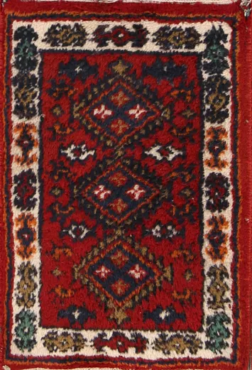 Red Heriz Oriental Wool 1x2 Rug