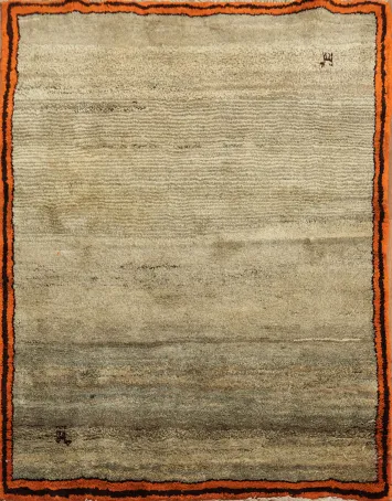 thick Plush Authentic Persian Gabbeh Rug 4x5