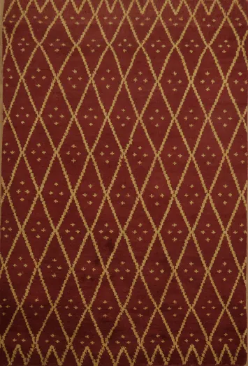 Moroccan Trellis Indian Area Rug 5x8