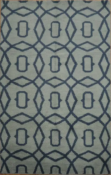 All-Over Moroccan Trellis Indian Area Rug 5x8