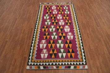 Geometric Kilim Shiraz Persian Area Rug 5x9