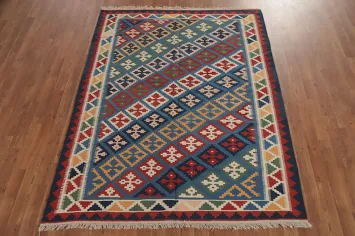 Flat-Woven Kilim Shiraz Persian Rug 5x7