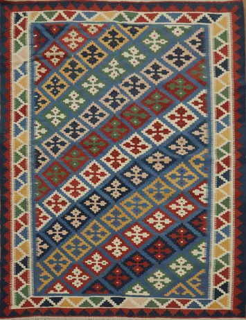 Flat-Woven Kilim Shiraz Persian Rug 5x7