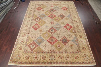 Traditional Decor Agra Area Rug with Intricate Geometric Design 10x14