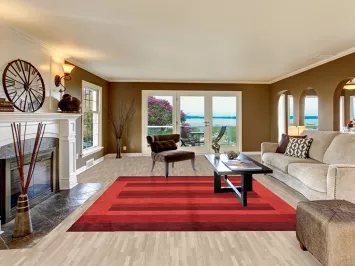 Red Striped Gabbeh Indian Area Rug 8x10