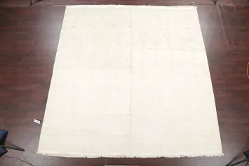 Wool & Silk Tabriz Persian Square Rug 10x10