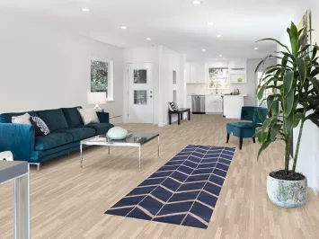 Blue Moroccan Trellis Runner Rug 3x10