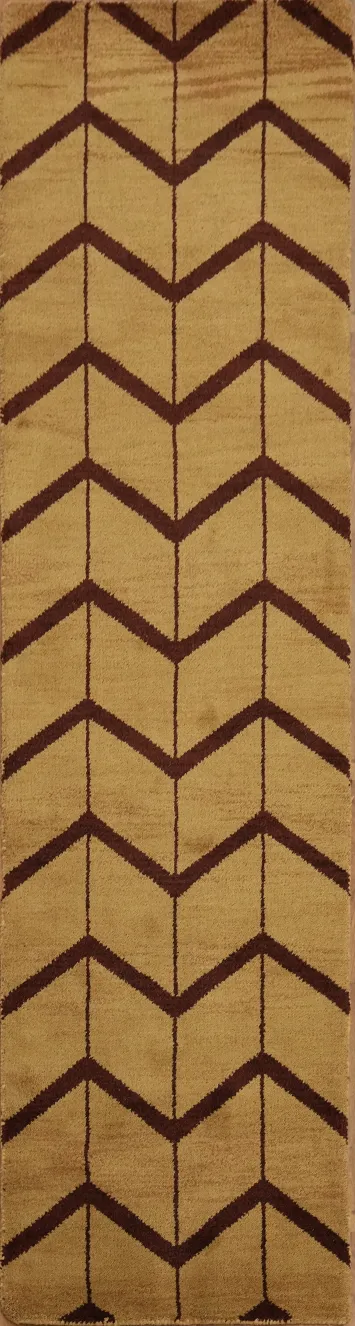 All-Over Moroccan Trellis Oriental Runner Rug 3x10