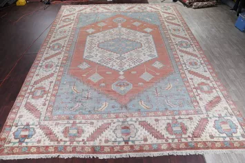 Tradition Meets Style: Luxurious and Colorful Palace Heriz Persian Rug 17x22