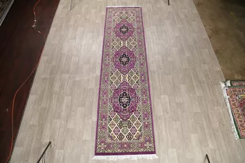 Geometric Tabriz Persian Runner Rug