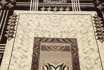 Ivory Geometric Modern Turkish Oriental 5x7 Area Rug