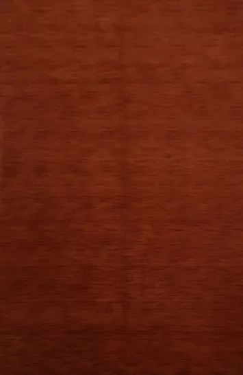 Warm Terracotta Wool Rug for Elegant Living Spaces 6x9
