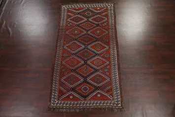 Antique vegetable Dye Lori Persian Area Rug 5x10