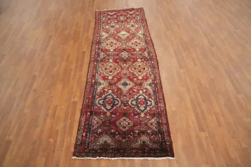 Geometric Hamedan Persian Runner Rug 3x10