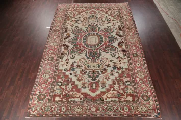 Antique Pre-1900 Vegetable Dye Heriz Serapi Persian 10x15 Wool Rug