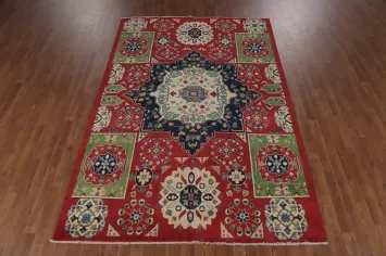 Geometric Kazak Pakistan Wool Rug 6x9