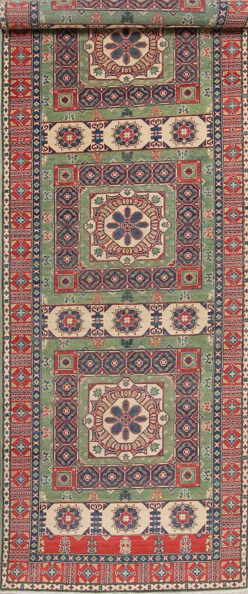 Kazak-Chechen Oriental Runner Rug 5x19