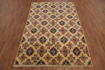 Geometric Kazak Chechen Oriental Area Rug 6x9