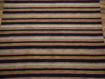 Striped Modern Gabbeh Oriental Area Rug 7x10