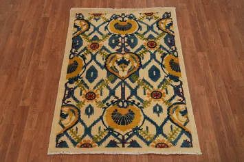 All-Over Kazak Chechen Oriental Rug 4x5