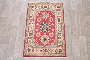 Super Kazak-Chechen Oriental Wool Rug 3x4