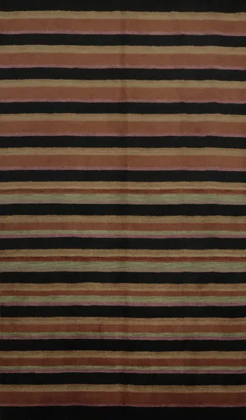 Stripes Gabbeh Area Rug 7x10 Perfect for Stylish Living Room Decor