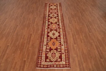 Vegetable Dye Oushak Turkish Runner Rug 3x12