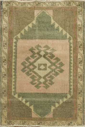 Vintage Oushak Turkish Oriental Wool Rug 2x2 Square