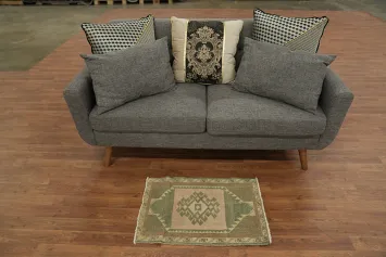 Vintage Oushak Turkish Oriental Wool Rug 2x2 Square