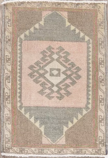 Vintage Oushak Turkish Oriental Wool Rug 2x2 Square