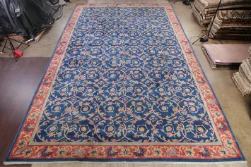 Palace Size Vintage Art Deco Oriental Wool Rug 15x25