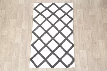 Geometric Kilim Indian Oriental Wool Silk Rug