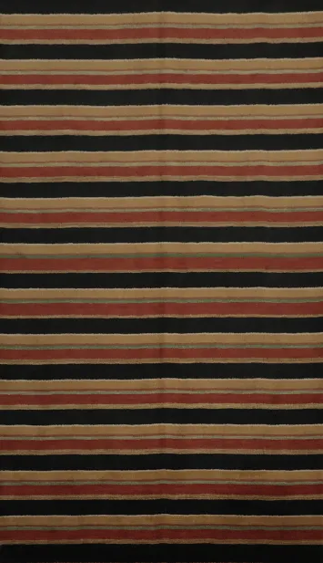 Versatile Striped Pattern Gabbeh Area Rug 7x10 for Any Room Decor