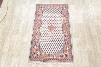 Geometric Heriz Indian Wool Rug 3x5