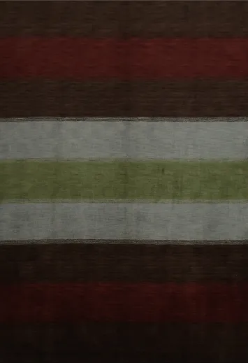 Striped Elegance Gabbeh Area Rug 8x10 for Modern Interiors