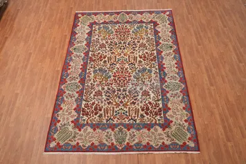 All-Over Floral Kashan Persian Area Rug 8x11