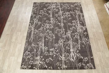 Brown Trees Design Modern Oriental Area Rugs