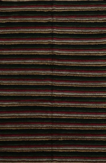 Bold Striped Elegant Modern Area Rug 8x11with Rich Color Accents