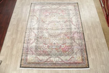 Traditional Geometric Distressed Oriental Rugs