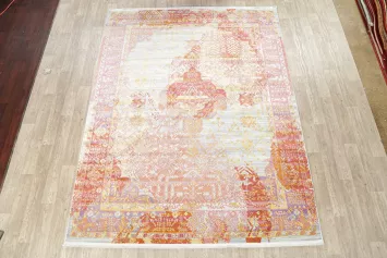 Vintage Style Distressed Heat-set Area Rugs