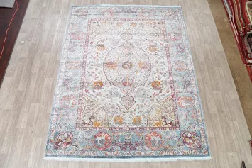 Vintage Hunting Style Distressed Heat-set Area Rugs