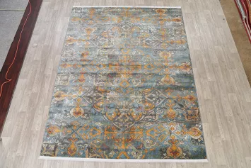 Vintage Style Distressed Heat-Set Area Rugs