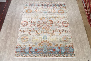 Vintage Style Distressed Heat-Set Area Rugs