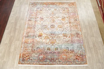 Vintage Animal Pictorial Distressed Heat-Set Area Rugs