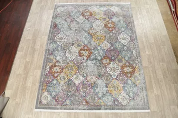 Vintage Style Distressed Heat-Set Area Rugs