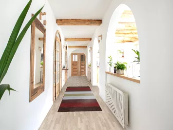 Striped Modern Gabbeh Runner Rug 3x10